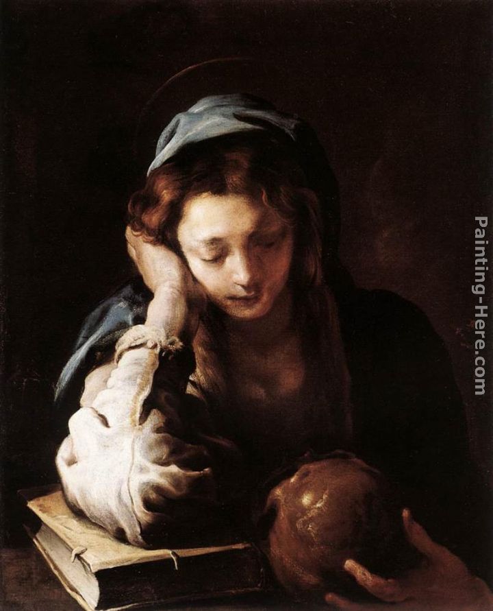 The Repentant St Mary Magdalene painting - Domenico Feti The Repentant St Mary Magdalene art painting
